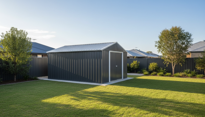 10 sqm shed: costs, approvals, wind ratings, Colorbond vs Zincalume, roof styles