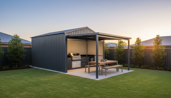 BBQ Sheds Australia: Colorbond Outdoor Kitchen Sheds, Council Approval & Wind Ratings [2025 Guide]