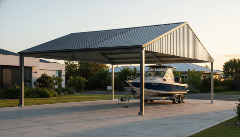 Carports for Boats: Colorbond vs Zincalume, Cyclone Ratings, Council Approval and Costs (Australia 2025)