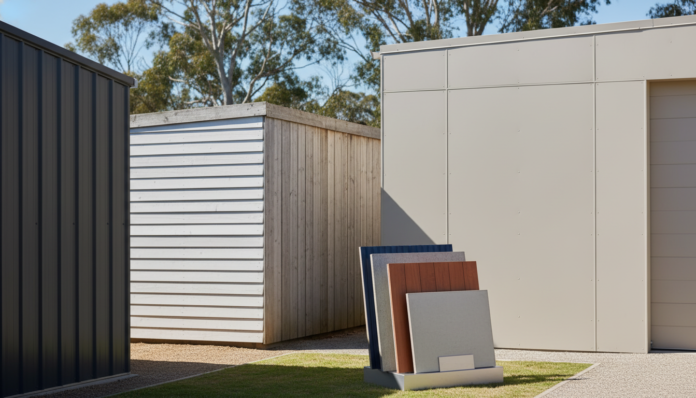 Cladding Board for Sheds & Garages in Australia (2025 Guide): Colorbond, Weatherboard & Panel Cladding