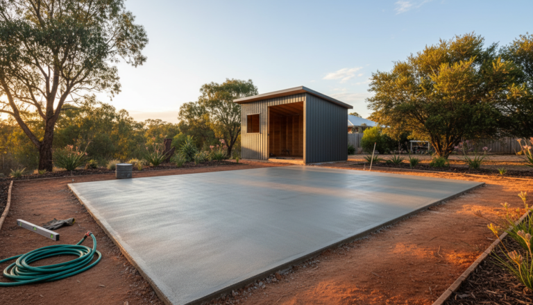 Concrete Floor for Garden Shed: Australian Guide to Specs, Costs, and Council Approval