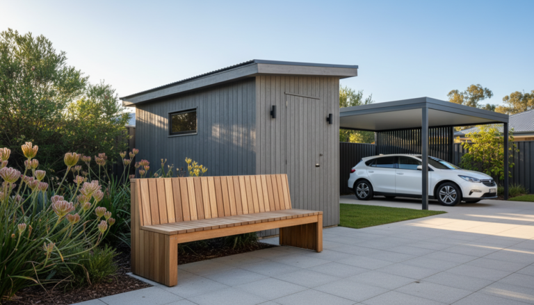 Exterior Storage Bench: The Complete Australian Guide (Plus Shed & Carport Planning)