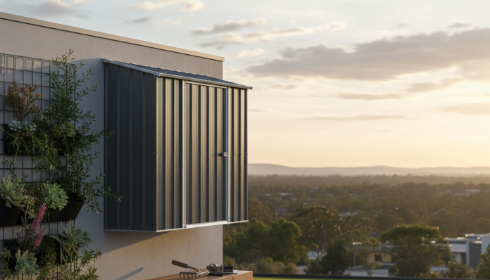 Off the Wall Garden Shed: Australian Buyer’s Guide to Wall‑Mounted Sheds, Wind Ratings, and Colorbond Choices