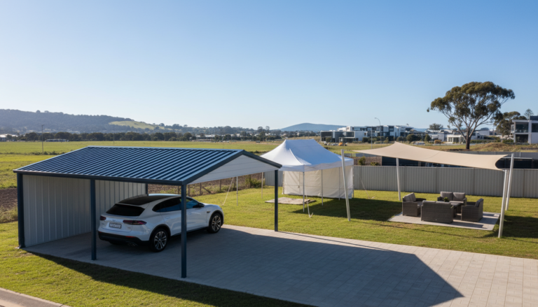 Portable Shade Structures in Australia: Colorbond Carports, Shade Sails & Temporary Shelters (2025 Guide)
