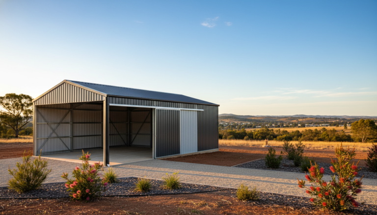 Steel Frame Shed Kits in Australia: Portal Frame Sheds, Colorbond Options, Council Approvals
