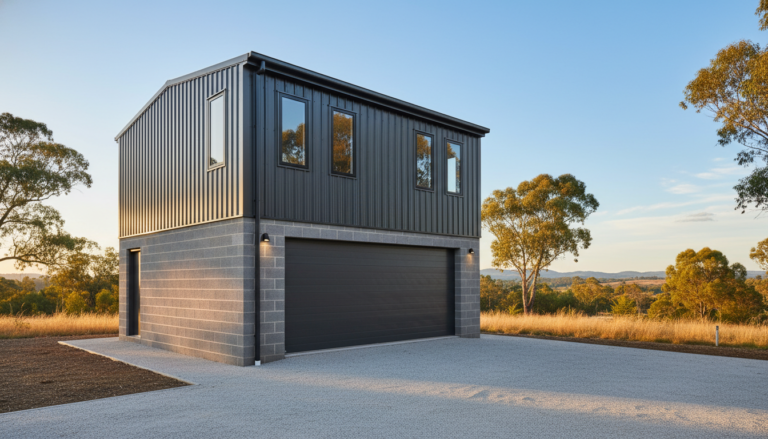 Two Story Garage in Australia: Pricing, Designs, Council Approval and Colorbond Options (2025)