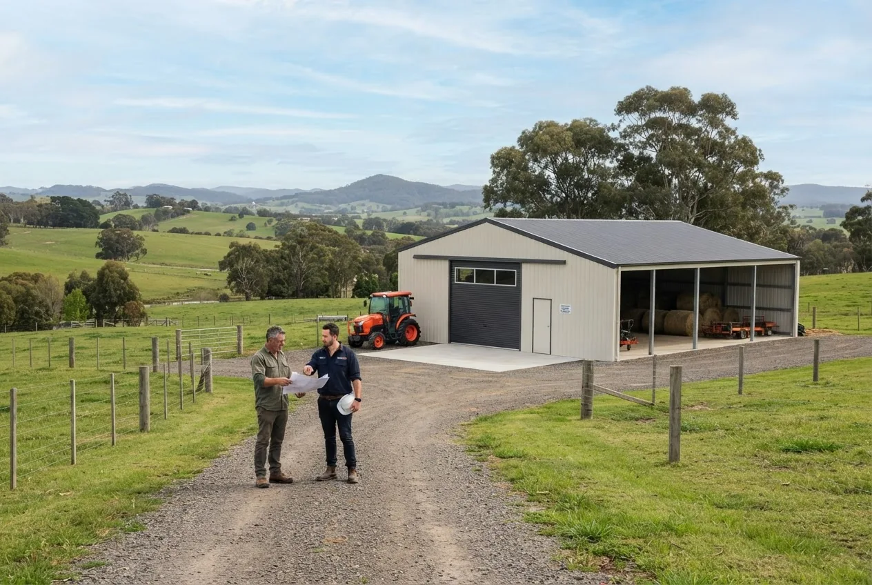 Read more about the article Sheds Gippsland VIC: Farm Sheds, Builders & Permit Requirements