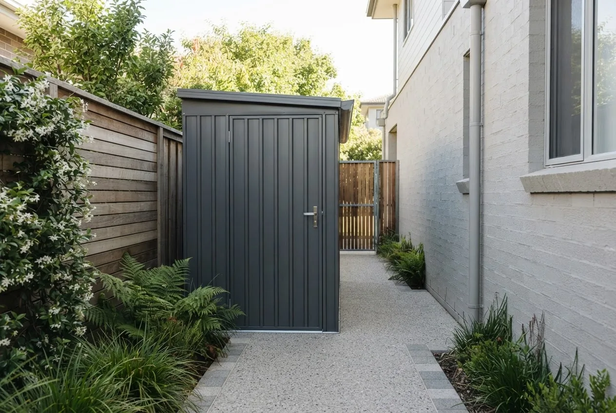 Read more about the article Sheds Slimline Design and Cost Guide for Narrow Spaces